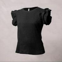 blusa maternidad volantes rib ohmama