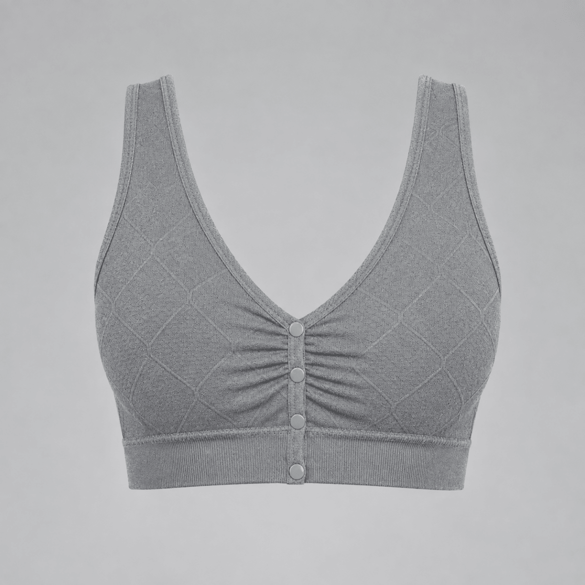 Top lactancia gris frente