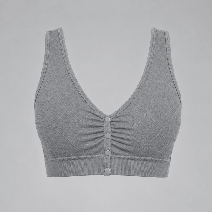 Top lactancia gris frente