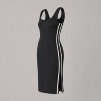 Vestido de Maternidad Raya deportiva - ajuste elástico y caída fluida - Ohmamá Ropa de Maternidad