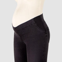 Jeans Materno, Super Skinny Gris Oscuro Ohm - Ohmamá Ropa de Maternidad