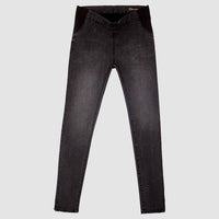 Jeans Materno, Super Skinny Gris Oscuro Ohm - Ohmamá Ropa de Maternidad
