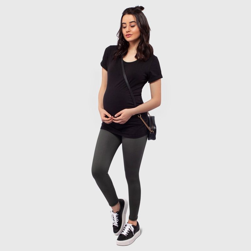 Leggins Embarazo Premium - Talle Alto Ohm - Ohmamá Ropa de Maternidad