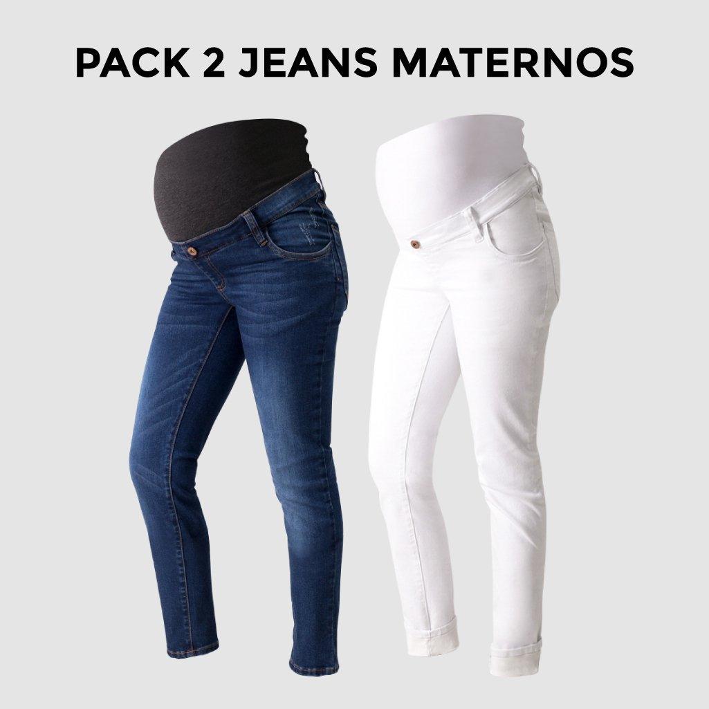 Pack 2 Jeans para Embarazadas OO Ohm - Ohmamá Ropa de Maternidad