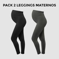 Pack 2 Leggings Premium Ohm - Ohmamá Ropa de Maternidad