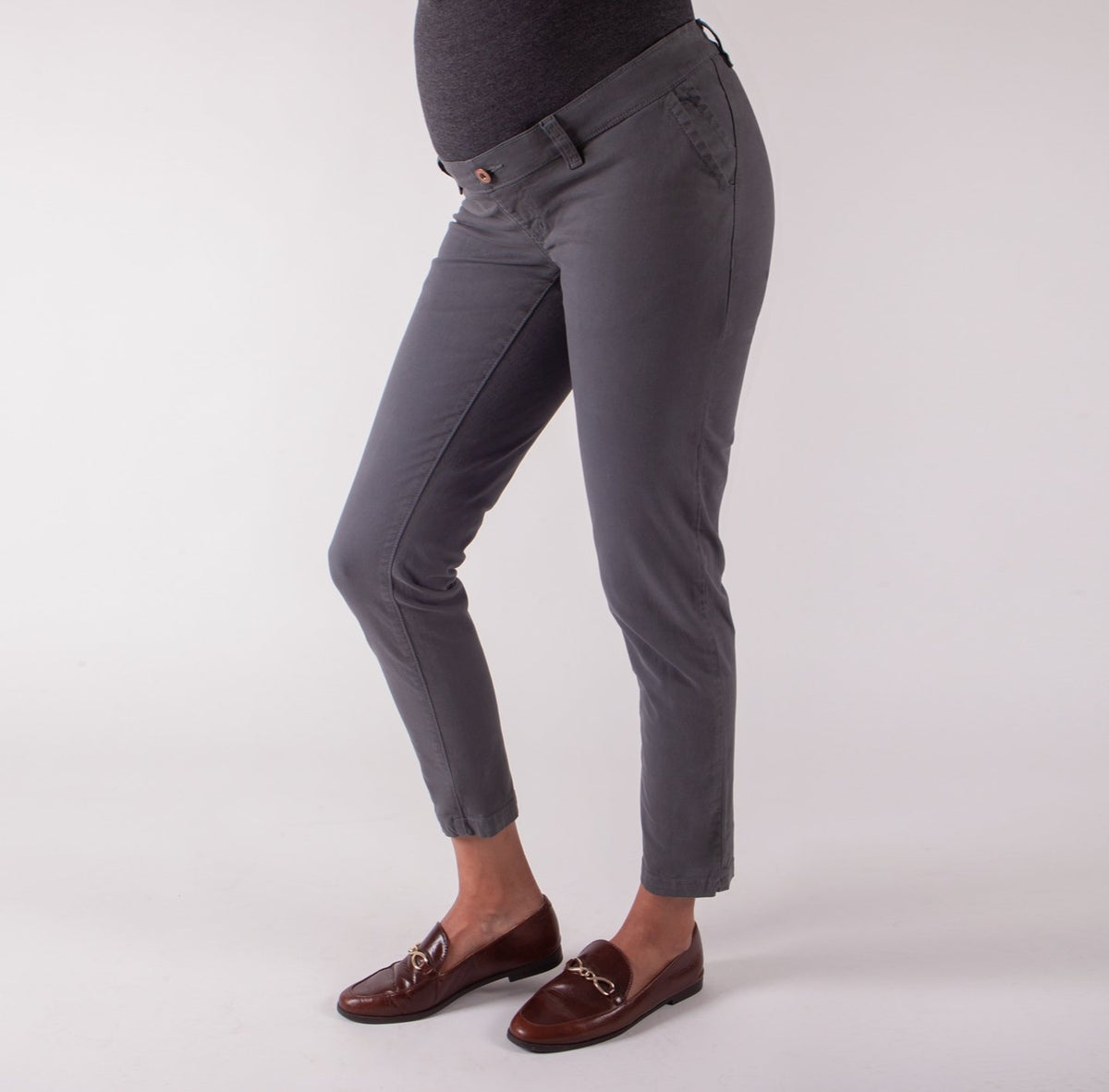 Pantalón Materno Casual - Sistema Evolutivo, Drill Ohm - Ohmamá Ropa de Maternidad