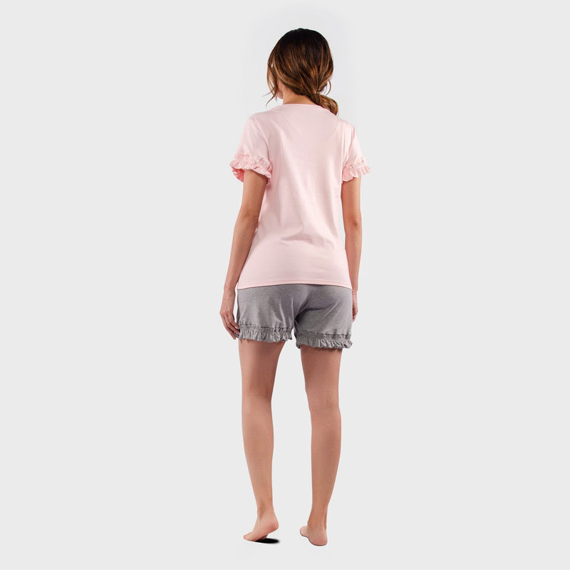 Pijama de Maternidad Lactancia Premium, Short Ohm - Ohmamá Ropa de Maternidad