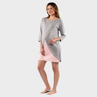 Pijama para Embarazadas y Lactancia Premium, Bata Ohm - Ohmamá Ropa de Maternidad