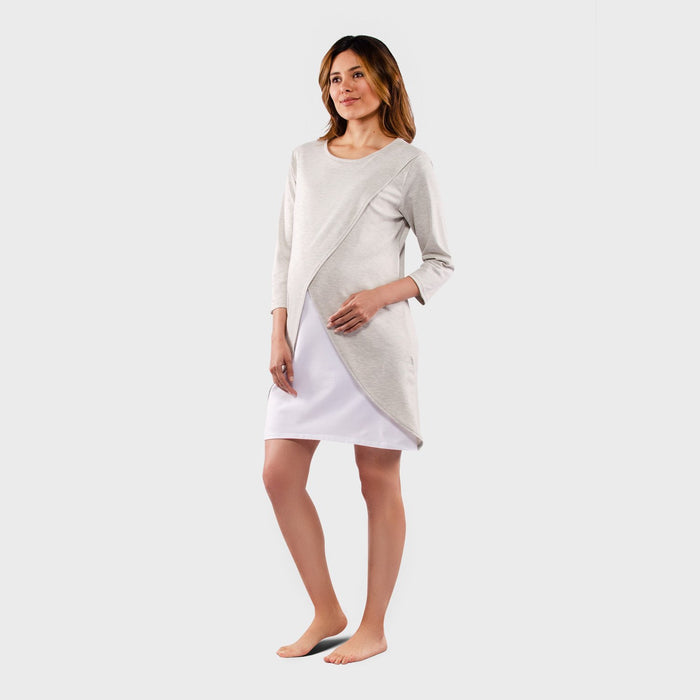 Pijama para Embarazadas y Lactancia Premium, Bata Ohm - Ohmamá Ropa de Maternidad