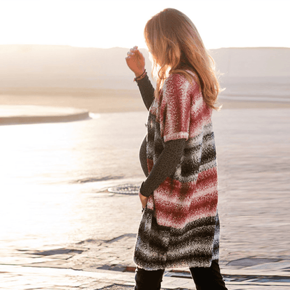 Saco de Maternidad Largo, Melange - Ohmamá Ropa de Maternidad