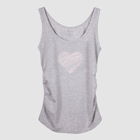 Top Estampado Materno - Corazón Rayas - Pliegues Laterales Ohm - Ohmamá Ropa de Maternidad