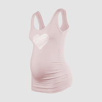 Top Estampado Materno - Corazón Rayas - Pliegues Laterales Ohm - Ohmamá Ropa de Maternidad